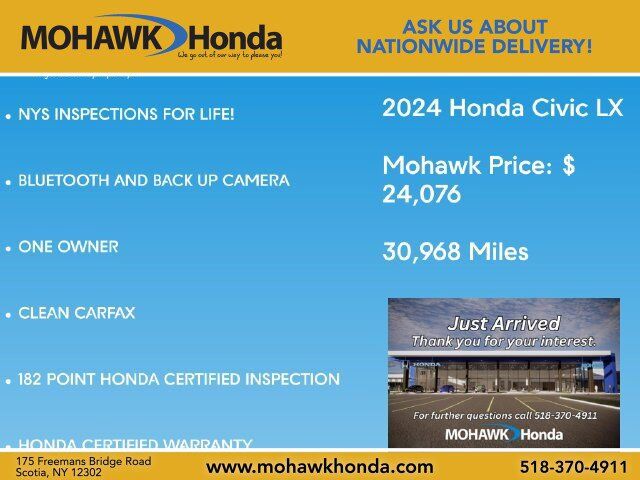 2024 Honda Civic Hatchback 2.0L LX