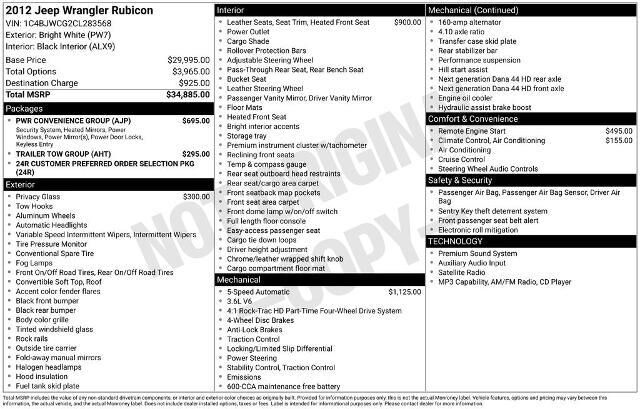 2012 Jeep Wrangler Rubicon — photo 1 of 24