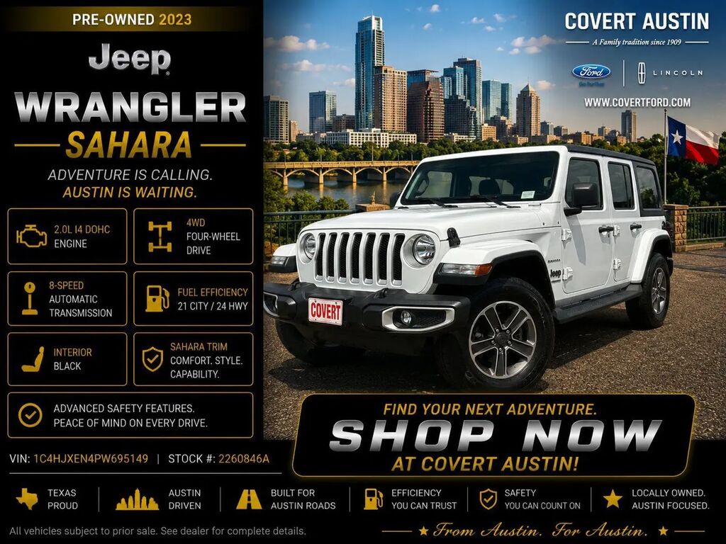 2023 Jeep Wrangler Sahara — photo 1 of 33