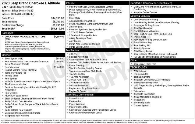 2023 Jeep Grand Cherokee L Laredo — photo 1 of 39