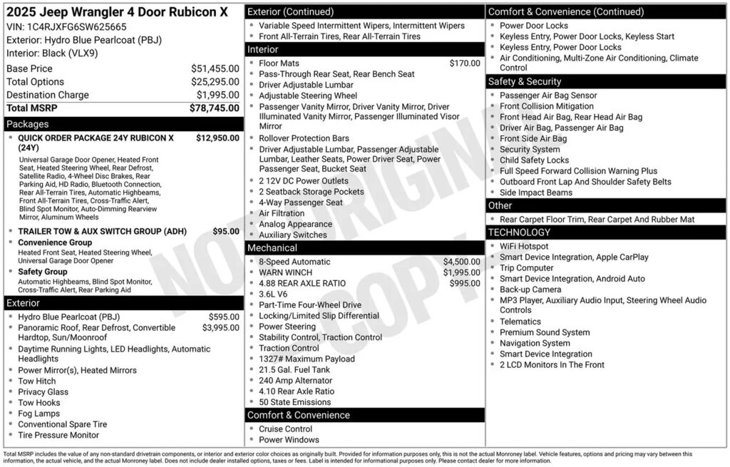 2025 Jeep Wrangler Rubicon — photo 1 of 19