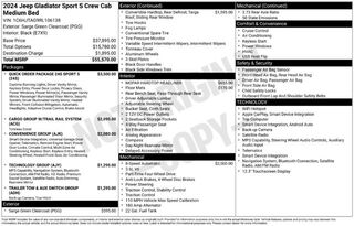 2024 Jeep Gladiator Sport S