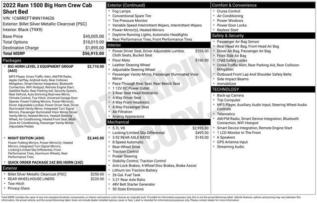 2022 Ram 1500 Big Horn/Lone Star — photo 1 of 1