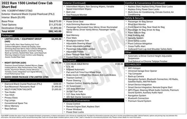2022 Ram 1500 Limited