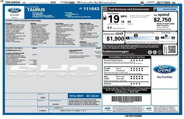 2018 Ford Taurus SHO
