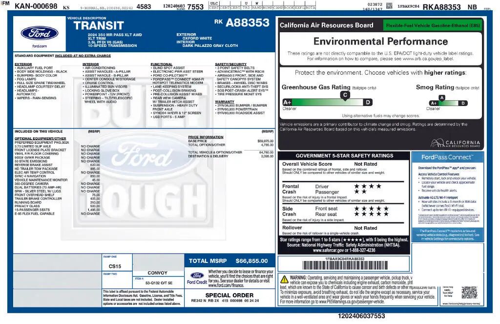 2024 Ford Transit 350 XL — photo 1 of 1