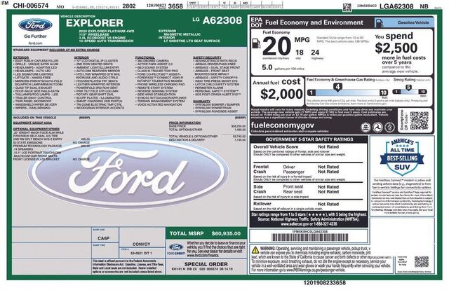 2020 Ford Explorer Platinum