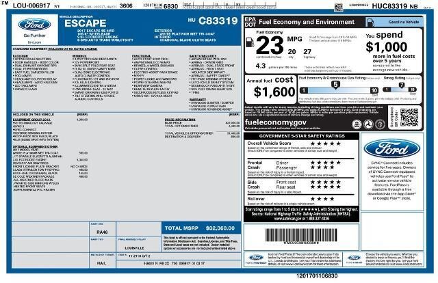 2017 Ford Escape SE