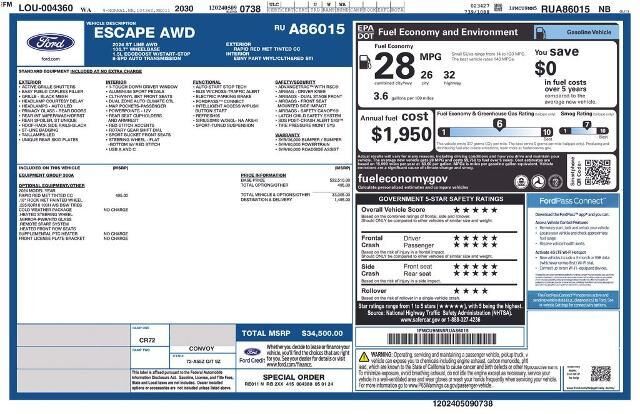 2024 Ford Escape ST-Line — photo 1 of 2