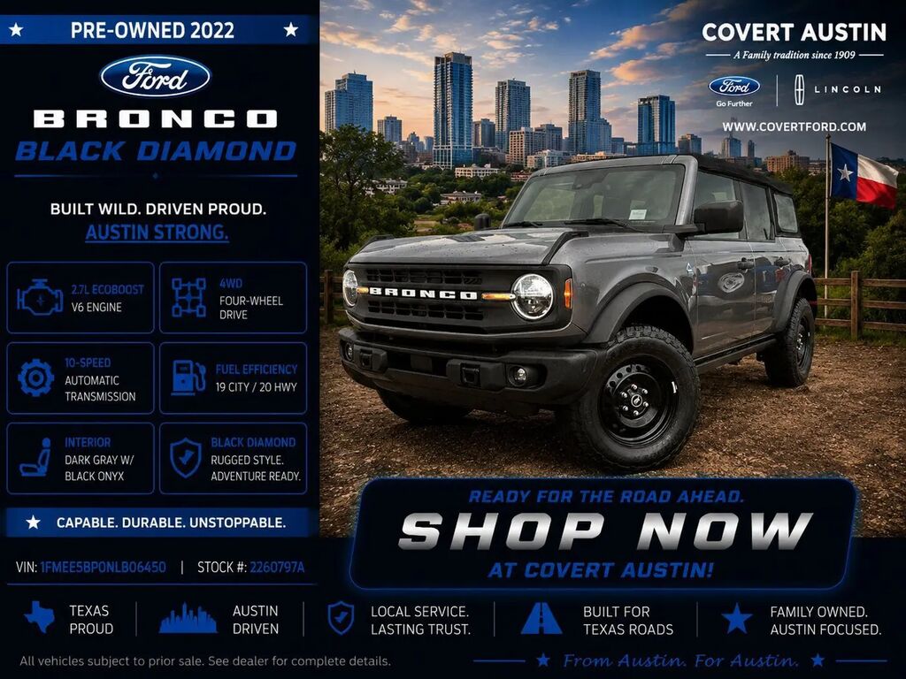 2022 Ford Bronco Black Diamond — photo 1 of 26