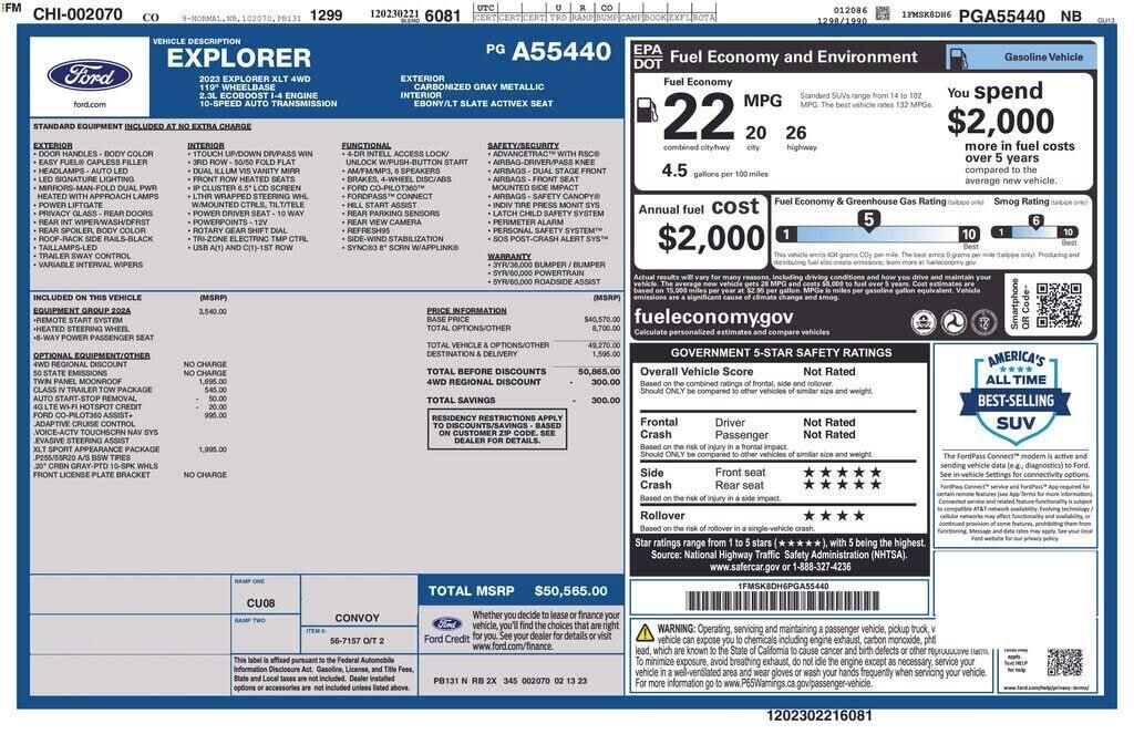 2023 Ford Explorer XLT — photo 1 of 27