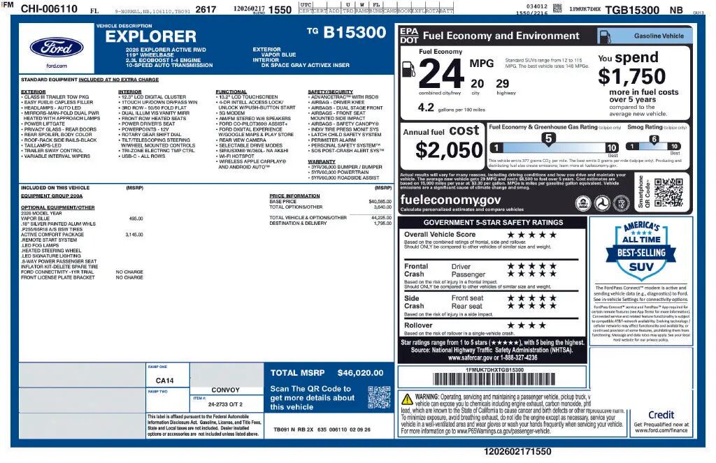 2026 Ford Explorer Active — photo 1 of 7