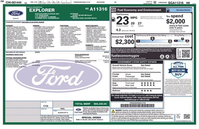 2025 Ford Explorer Platinum