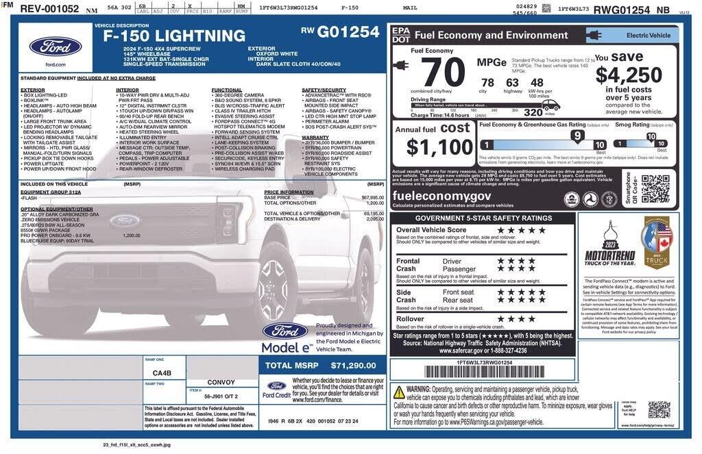 2024 Ford F-150 Lightning Flash — photo 1 of 7
