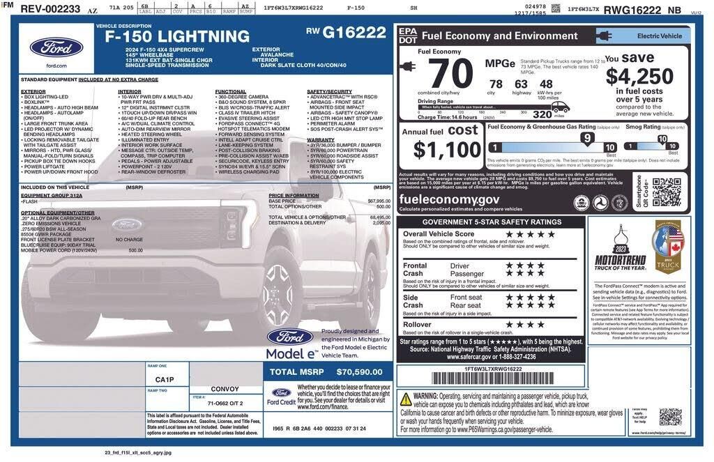 2024 Ford F-150 Lightning Flash — photo 1 of 9