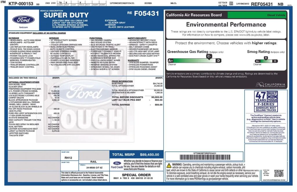 2024 Ford F-250 Super Duty Lariat — photo 1 of 27