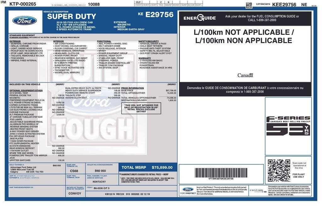 2019 Ford F-350 Super Duty XLT — photo 1 of 1