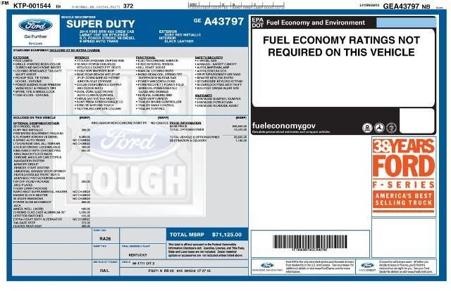 2016 Ford F-350 Super Duty King Ranch — photo 1 of 6
