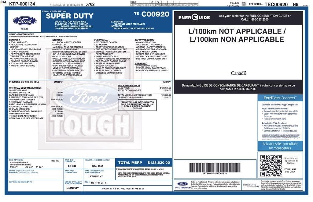 2026 Ford F-450 Super Duty Platinum — photo 1 of 31