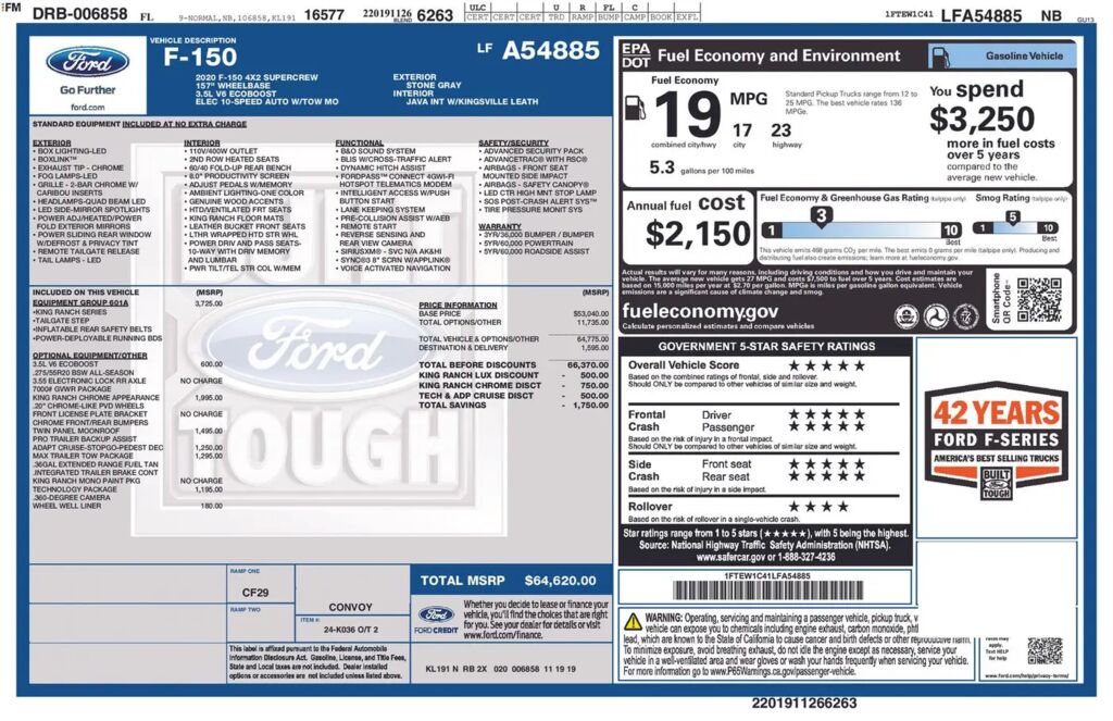 2020 Ford F-150 King Ranch — photo 1 of 14