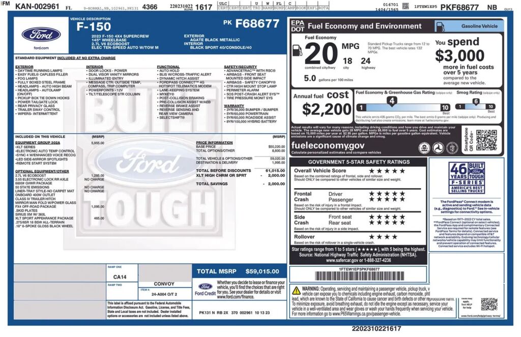 2023 Ford F-150 XLT — photo 1 of 14