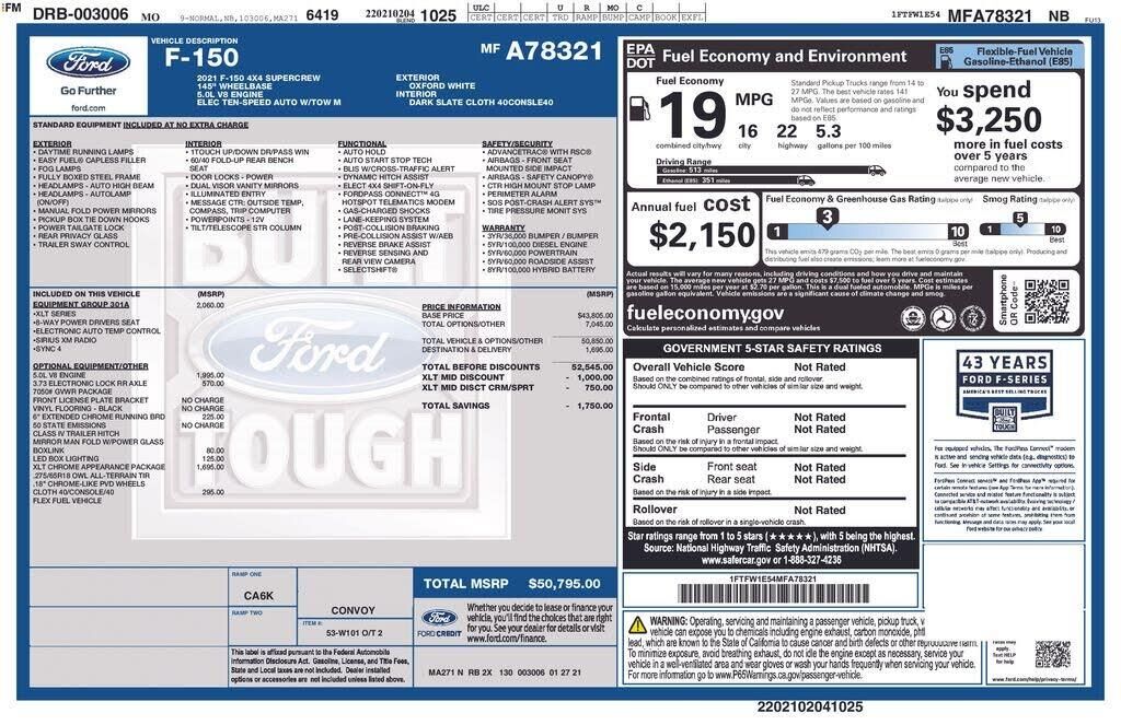 2021 Ford F-150 XLT — photo 1 of 41