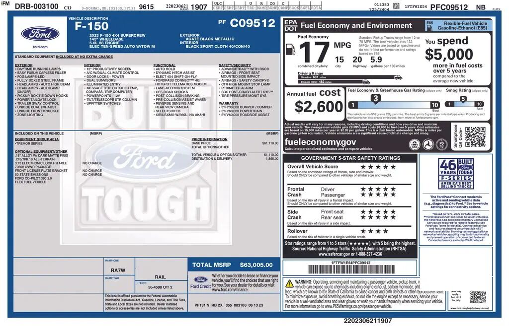 2023 Ford F-150 Tremor — photo 1 of 10