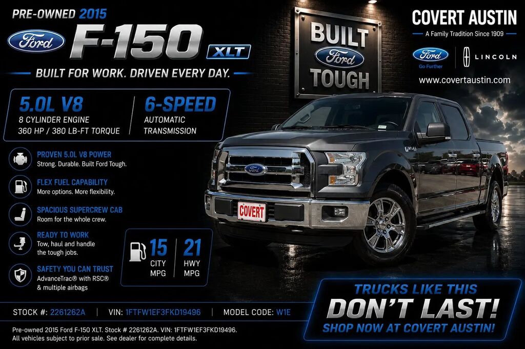 2015 Ford F-150 XLT — photo 1 of 13