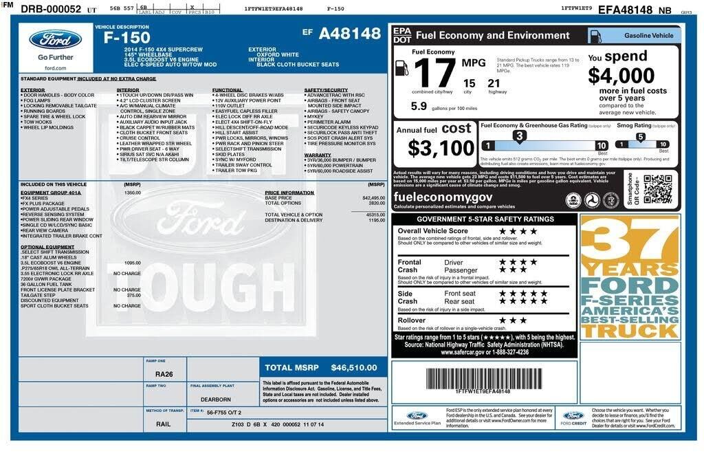 2014 Ford F-150 FX4 — photo 1 of 45