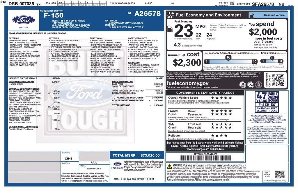 2025 Ford F-150 Lariat — photo 1 of 40