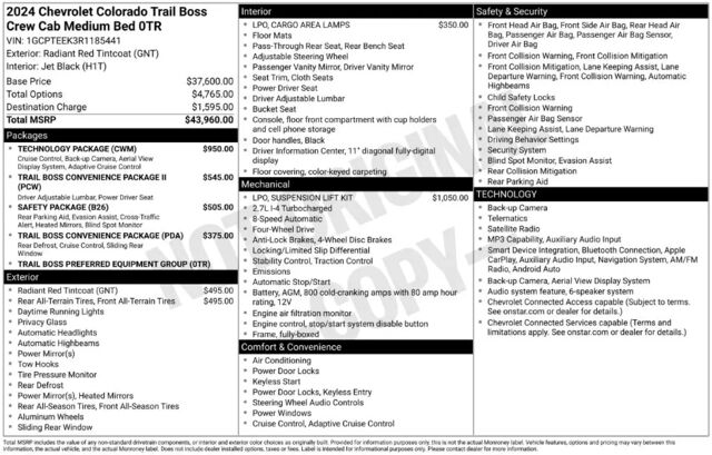 2024 Chevrolet Colorado Trail Boss