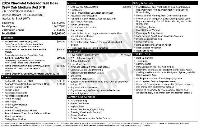 2024 Chevrolet Colorado Trail Boss