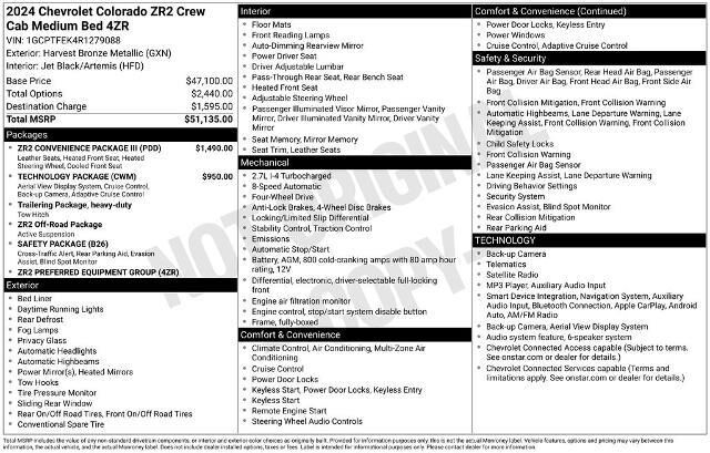 2024 Chevrolet Colorado ZR2