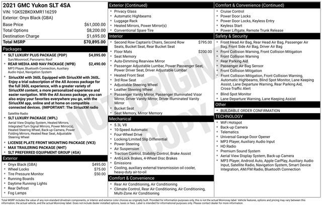 2021 GMC Yukon SLT — photo 1 of 1