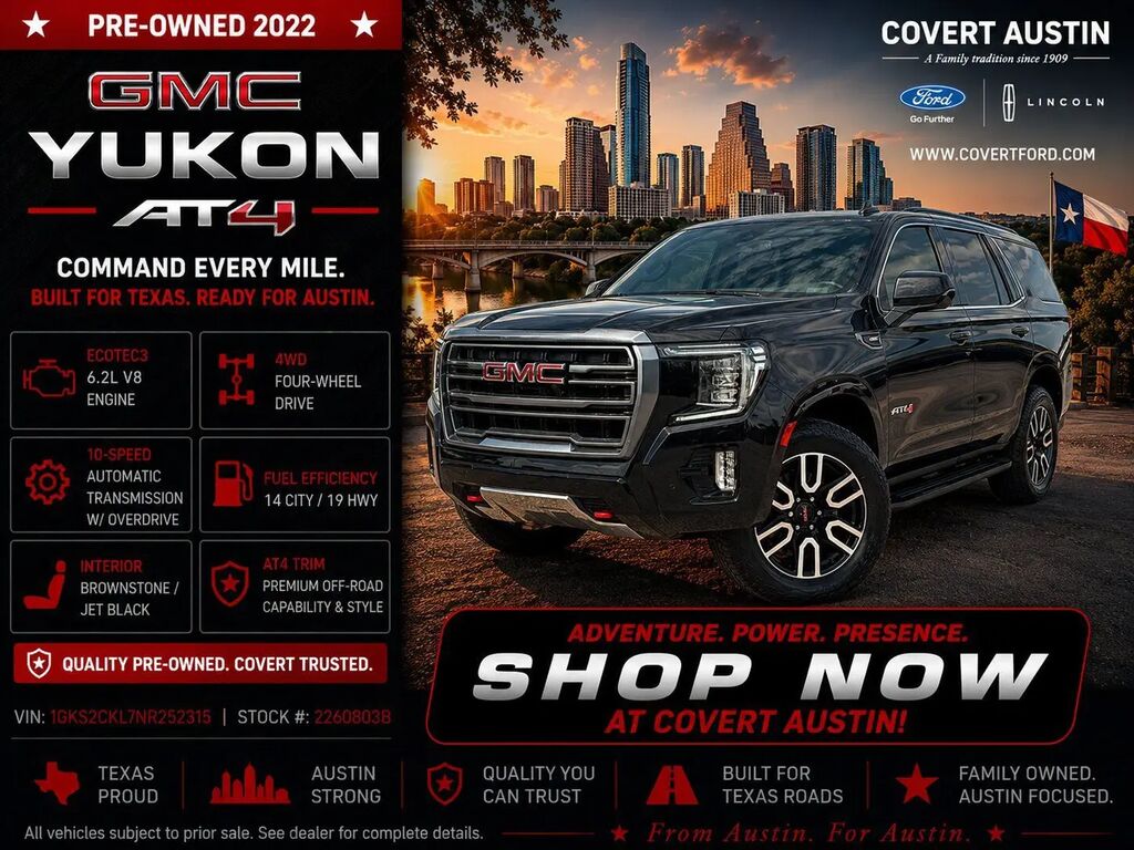 2022 GMC Yukon AT4 — photo 1 of 39