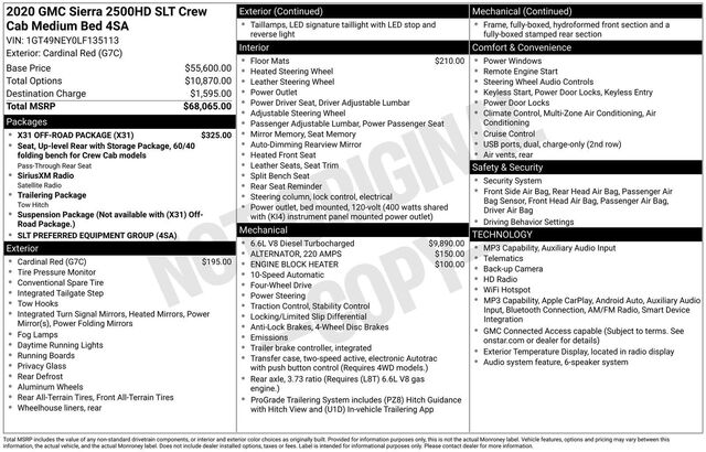 2020 GMC Sierra 2500HD SLT
