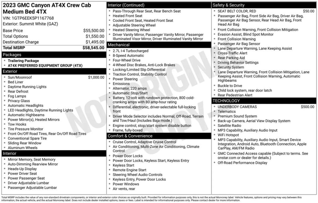 2023 GMC Canyon AT4X — photo 1 of 1