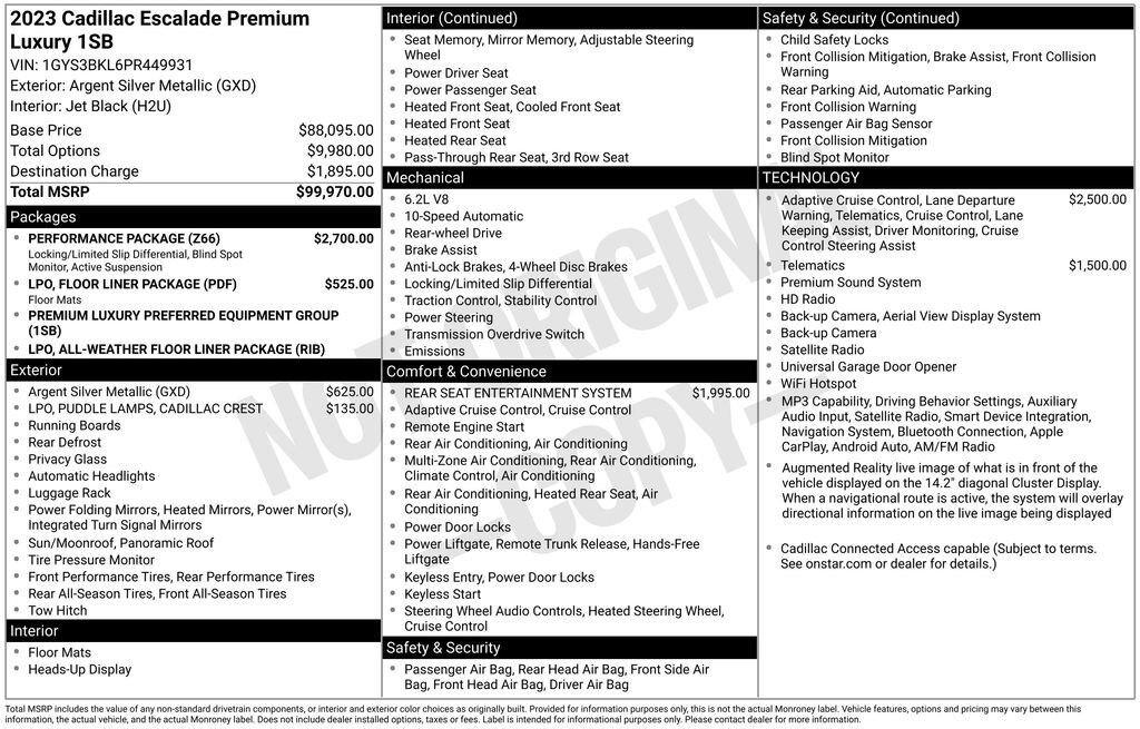 2023 Cadillac Escalade — photo 1 of 7