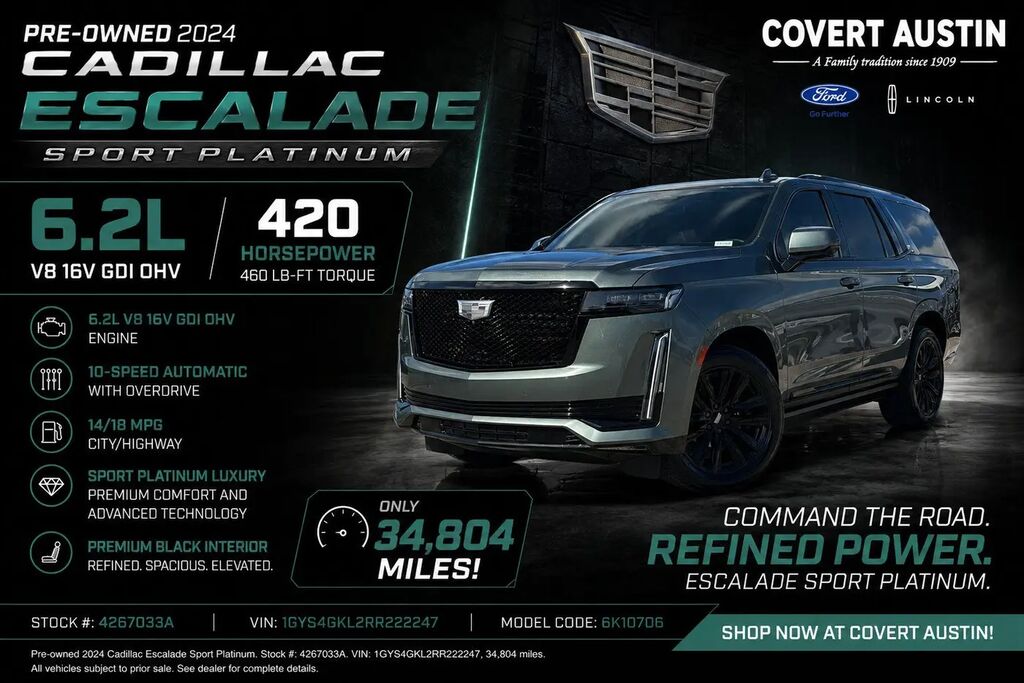 2024 Cadillac Escalade Sport Platinum — photo 1 of 26