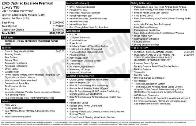 2025 Cadillac Escalade — photo 1 of 7