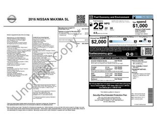 2016 Nissan Maxima 3.5 SL — photo 1 of 7