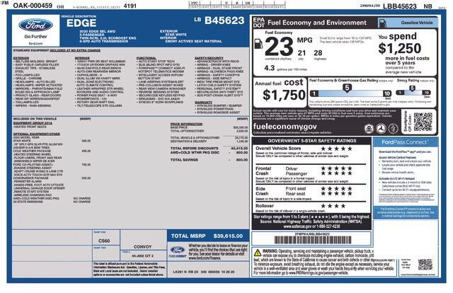 2020 Ford Edge SEL — photo 1 of 1
