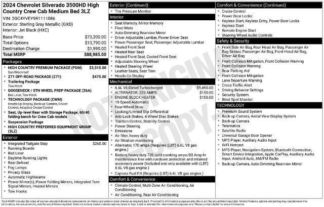 2024 Chevrolet Silverado 3500HD High Country — photo 1 of 30