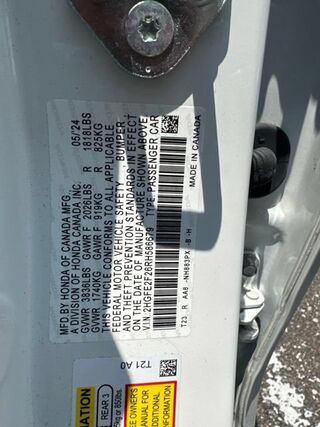 2024 Honda Civic Sedan 2.0L 4D LX — photo 1 of 7