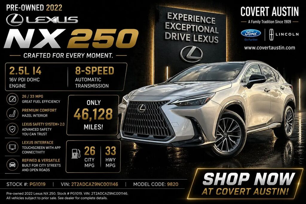 2022 Lexus NX 250 Base — photo 1 of 26