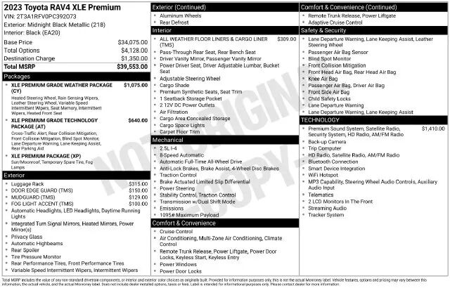 2023 Toyota RAV4 XLE Premium