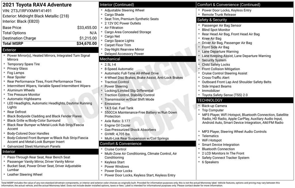 2021 Toyota RAV4 Adventure — photo 1 of 40