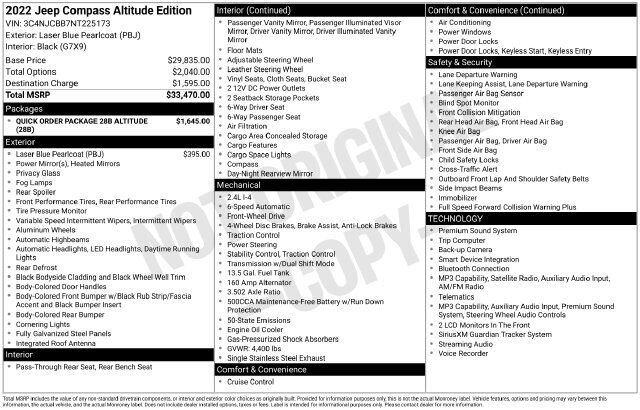 2022 Jeep Compass Latitude