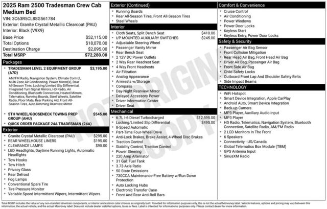 2025 Ram 2500 Tradesman