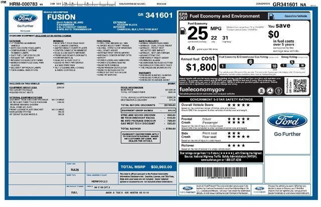 2016 Ford Fusion SE — photo 1 of 8